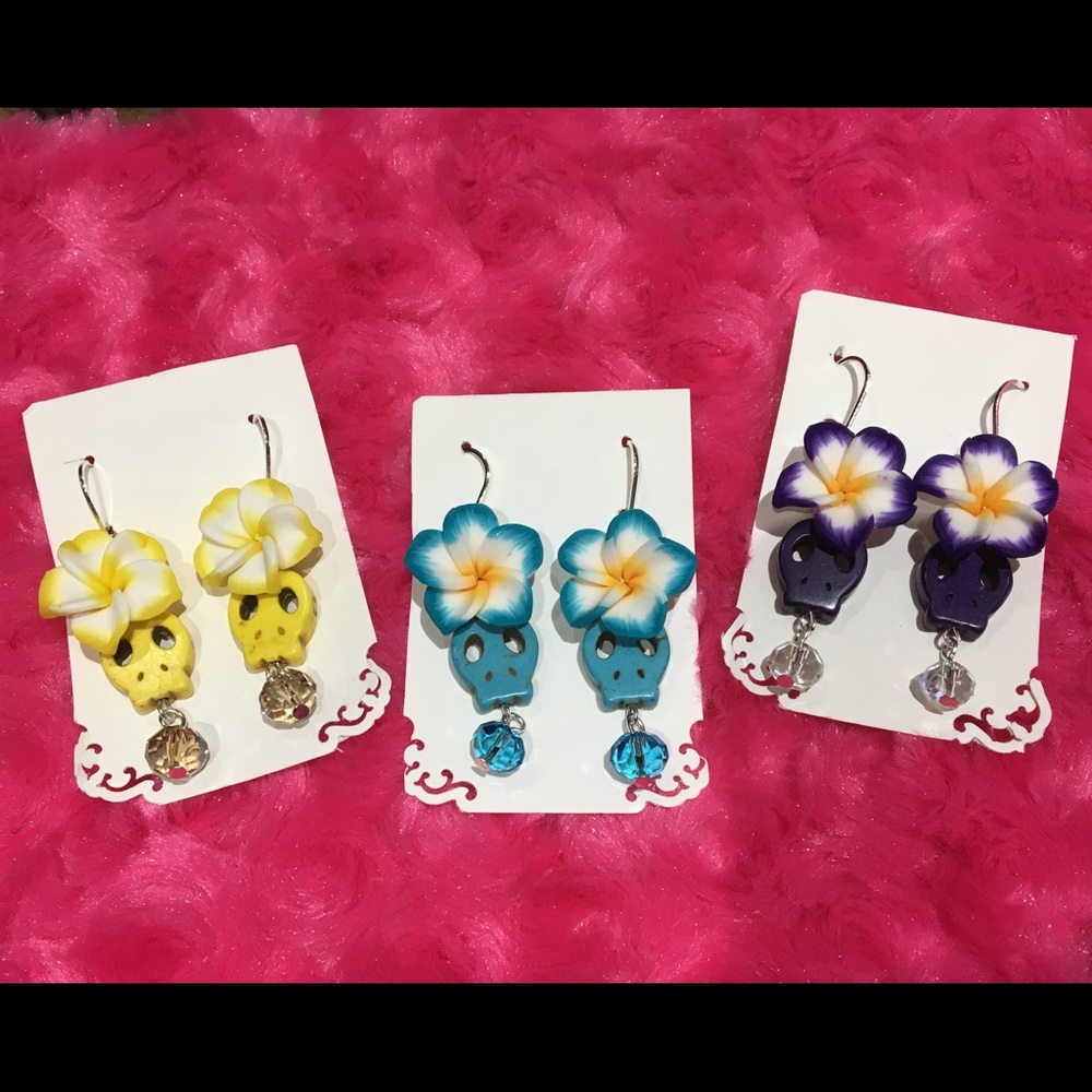 Sugar Skull Earrings 3 Sets